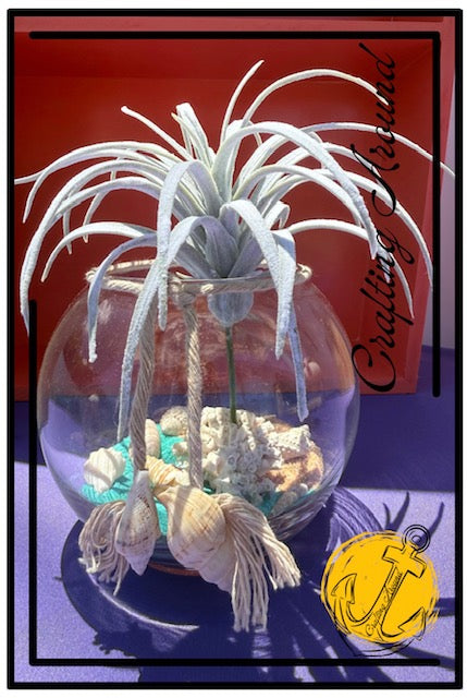 Decorative Glass Nautical Vase