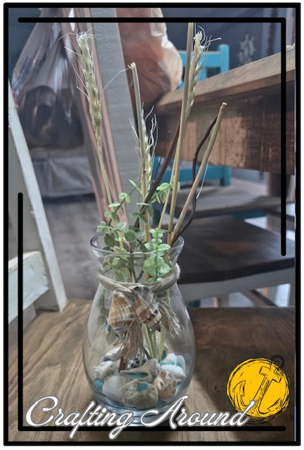 Decorative Glass Nautical Vase