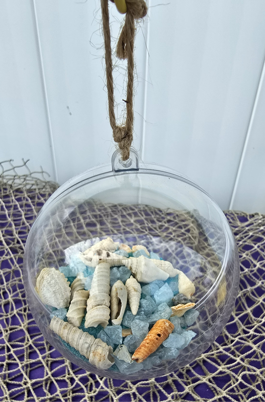 Blue Rock & Multi Shell Ornament